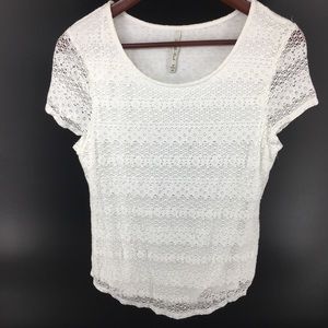 Leo & Nicole Lace Top NWOT